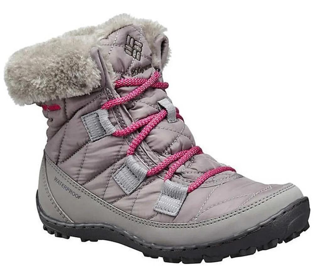 Columbia Minx Shorty Omni-Heat Waterproof Boots 6Y - EU 38 Womens 7.5-8 Gray